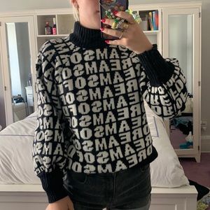 Oversized Mock Neck Sweater